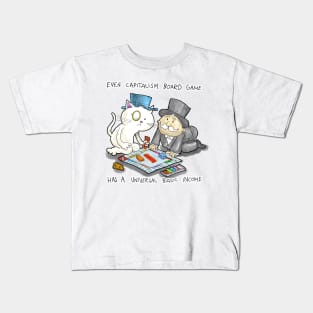 Dapper Cat - Capitalism Board Game Kids T-Shirt